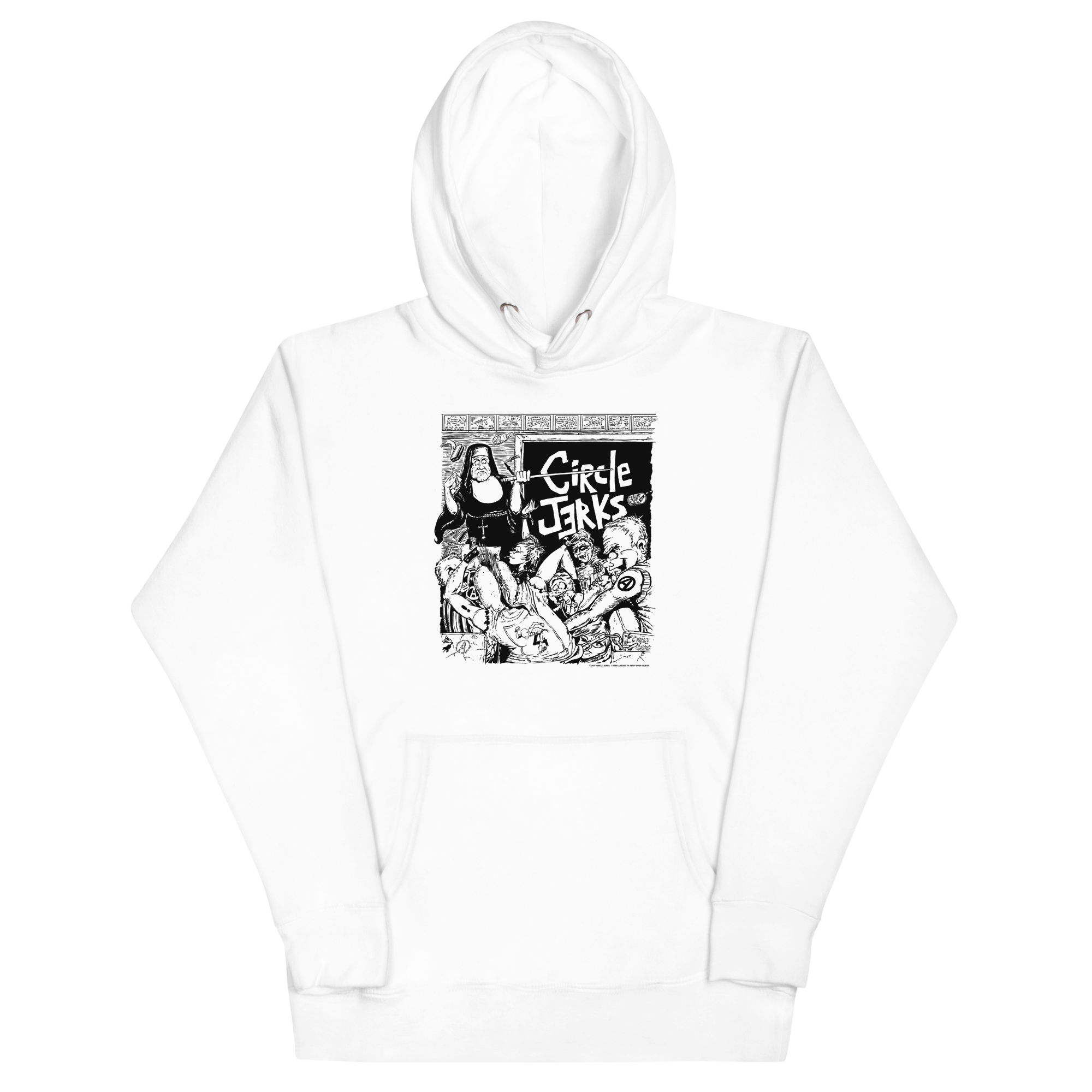 Stakes Circle Jerks Oddities Hoodie White