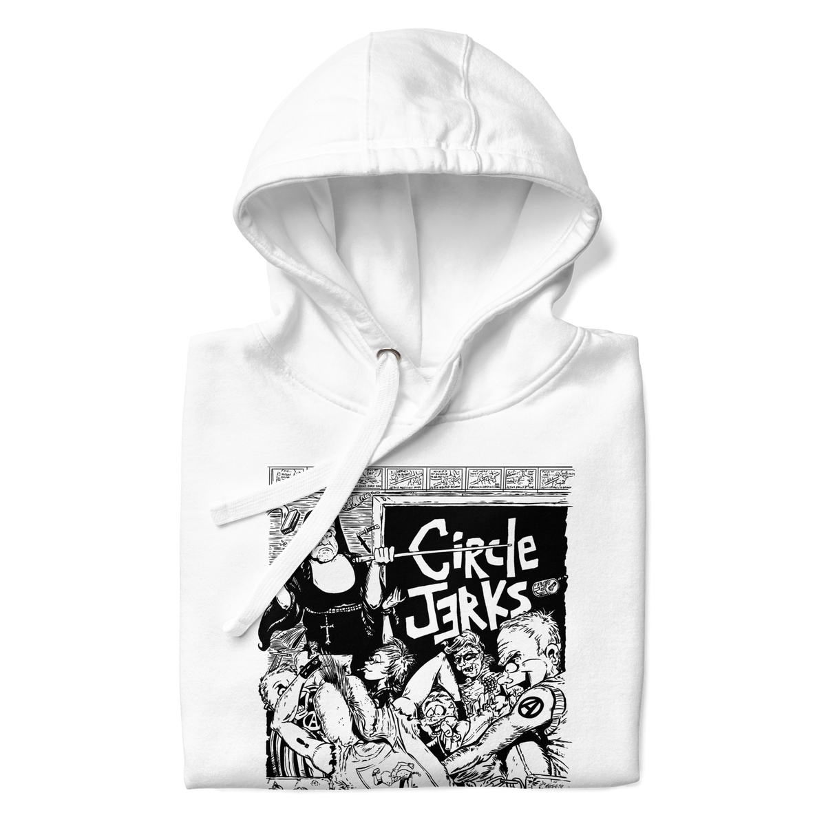 Stakes Circle Jerks Oddities Hoodie White