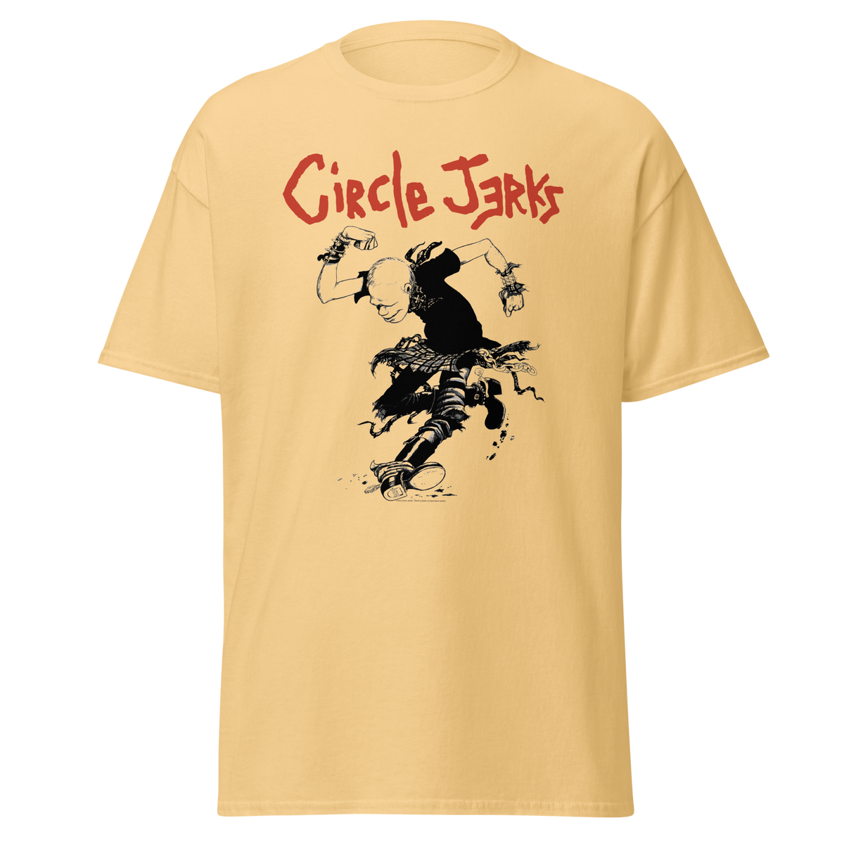 Stakes Circle Jerks Stomp T-Shirt Yellow