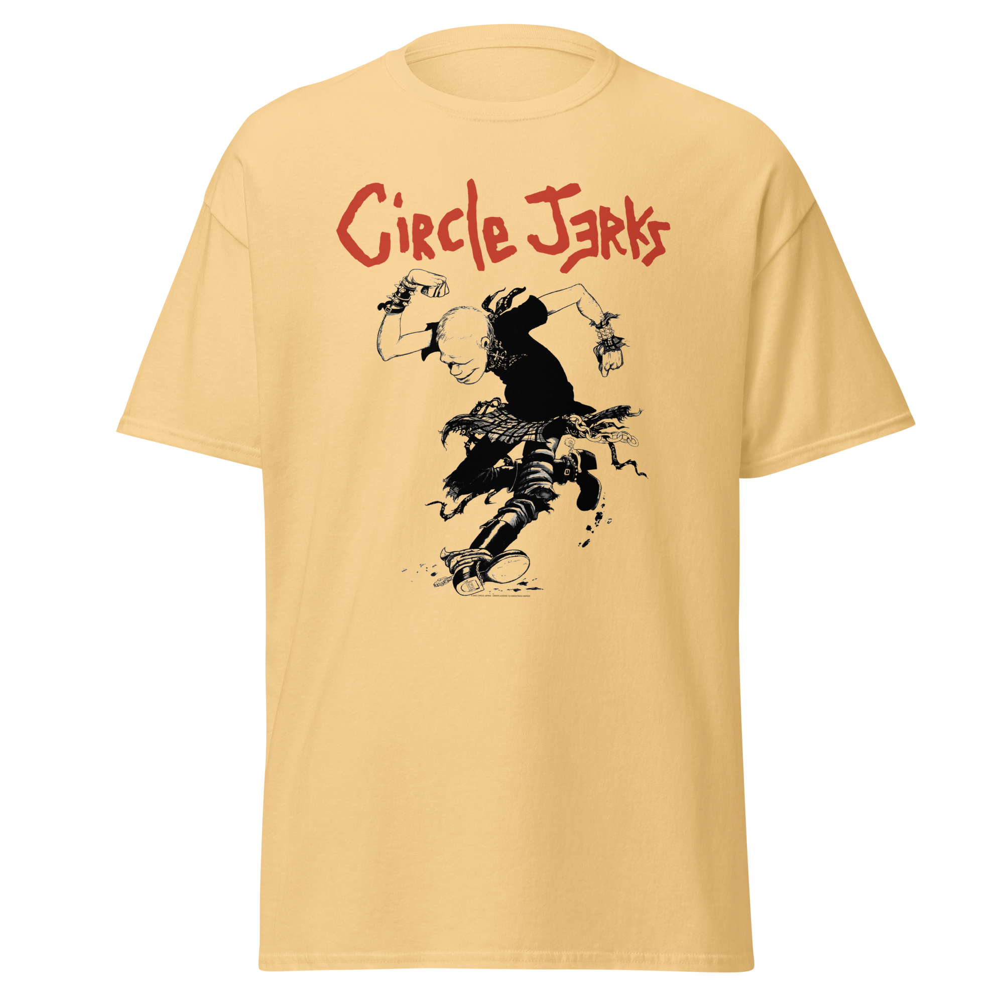 Stakes Circle Jerks Stomp T-Shirt Yellow