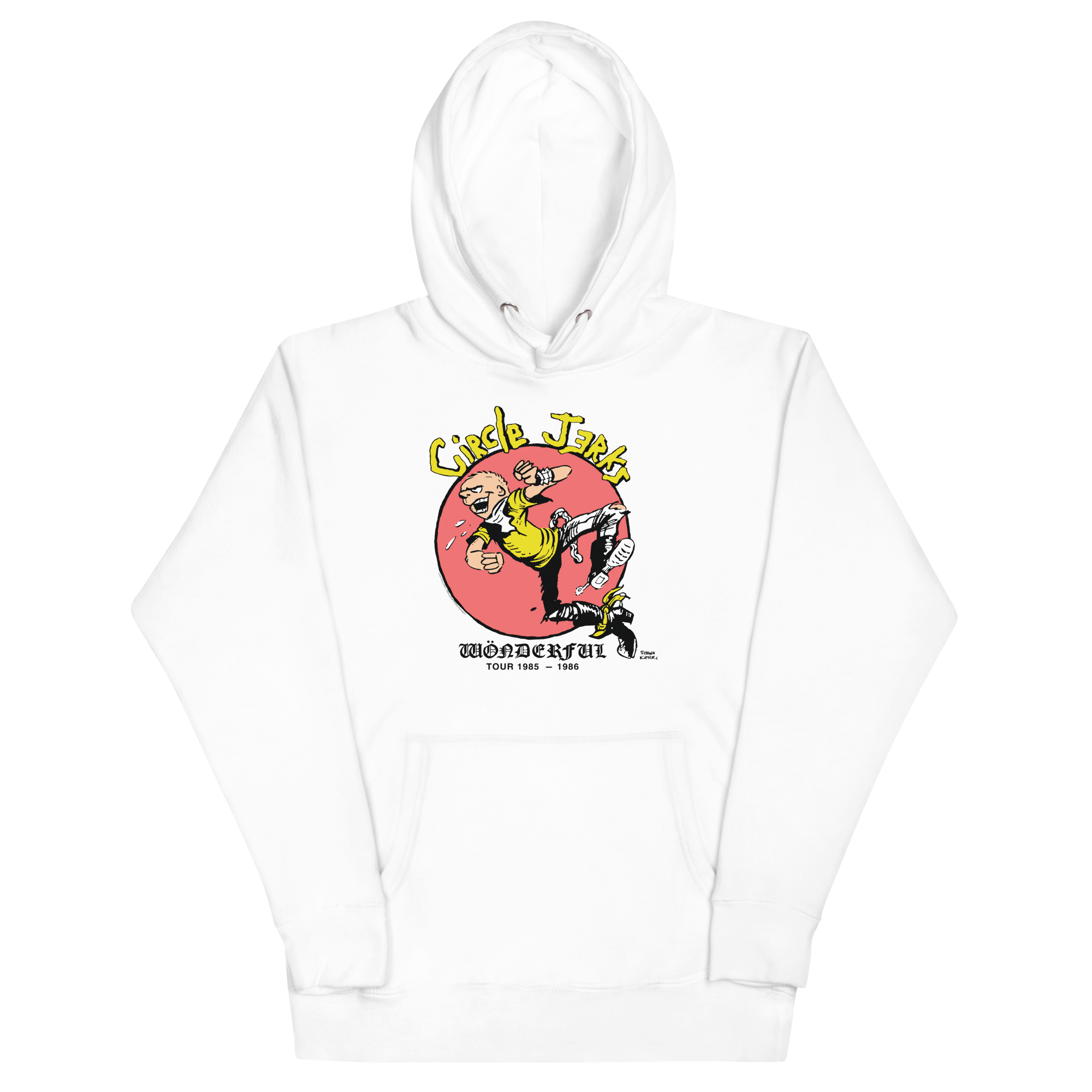 Stakes Circle Jerks Vintage 85-86 Tour Hoodie White