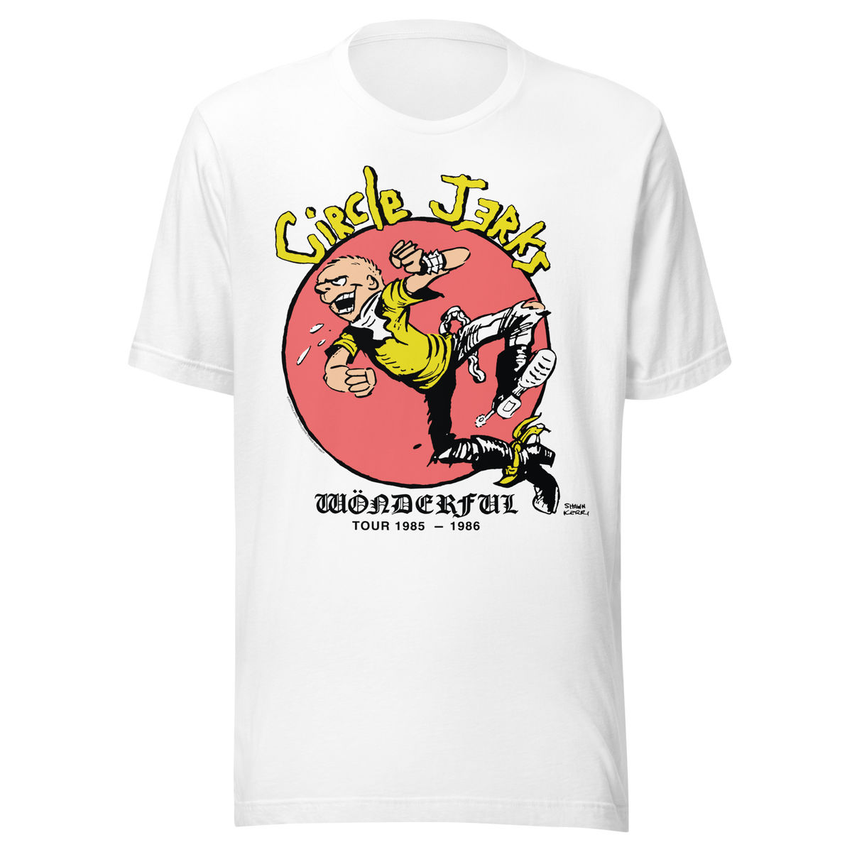 Stakes Circle Jerks Vintage 85-86 Tour T-Shirt White