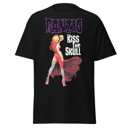 Stakes Danzig - Kiss the Skull Jumbo Print T-Shirt Black
