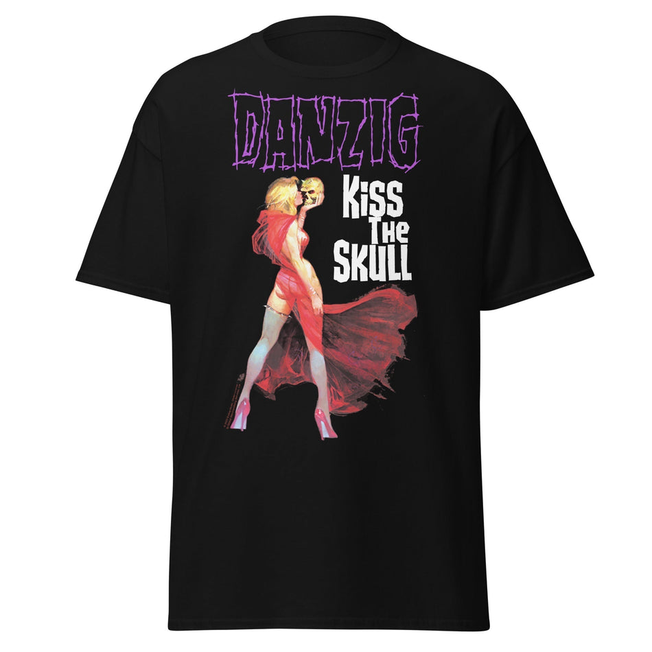 Stakes Danzig - Kiss the Skull Jumbo Print T-Shirt Black