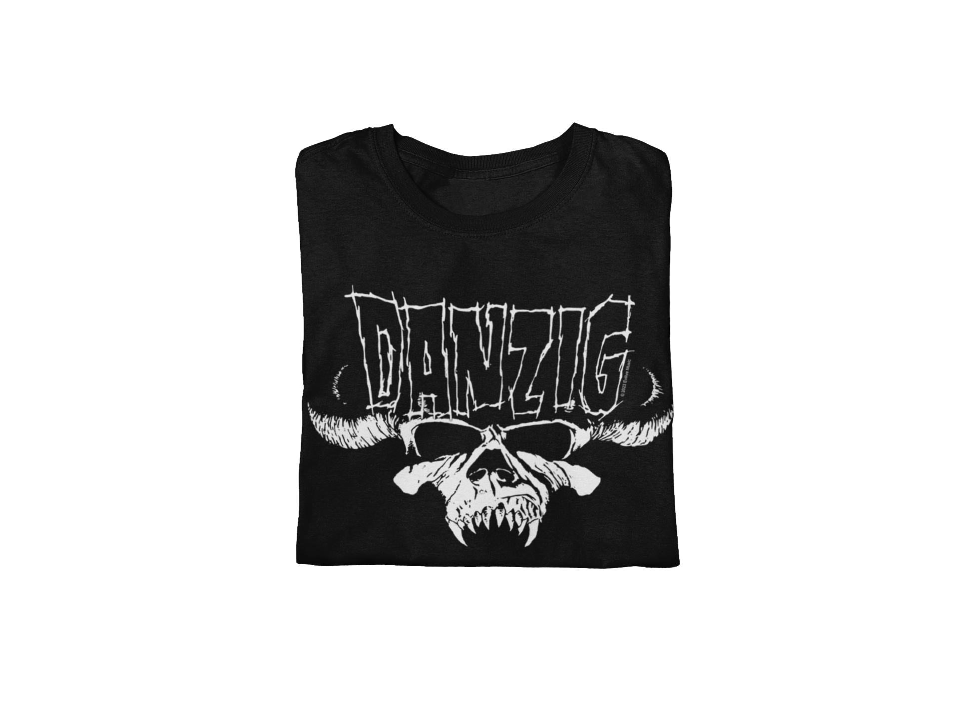 Stakes Danzig - Logo Skull Jumbo Print T-Shirt Black