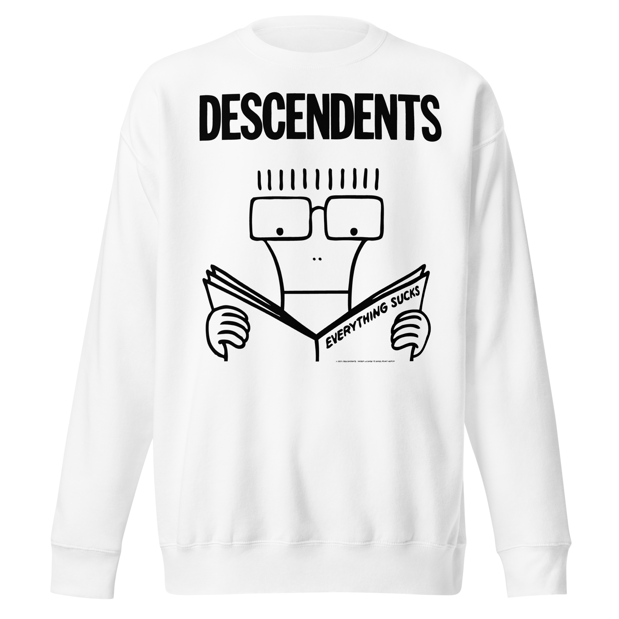 Stakes Descendents Everything Sucks Sweatshirt White