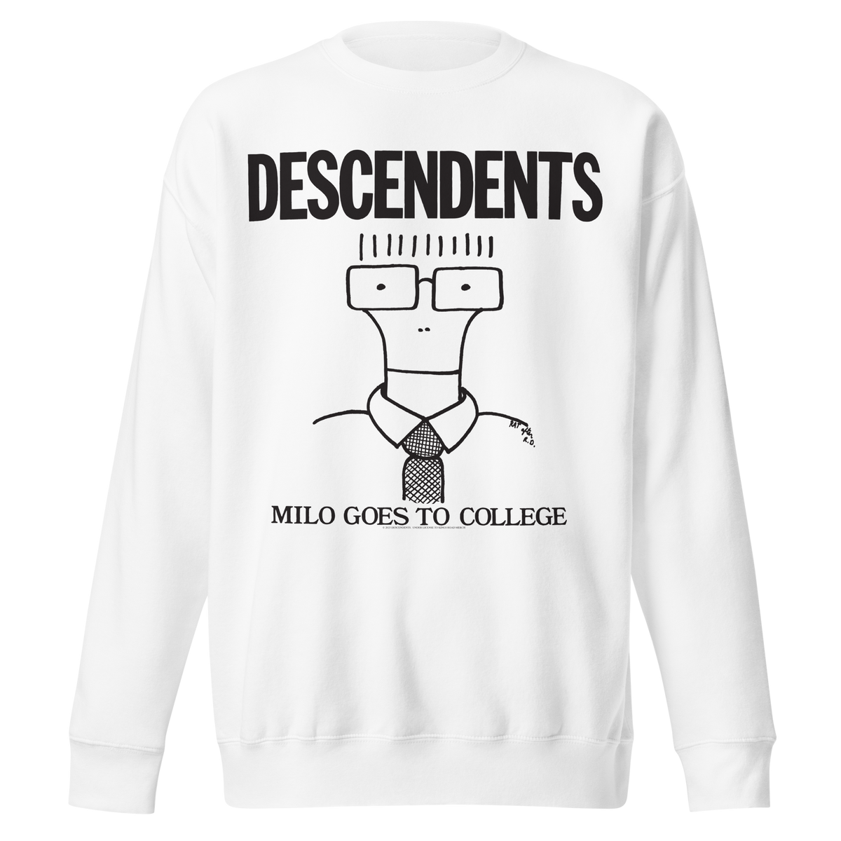 Stakes Descendents Milo College Sweatshirt White