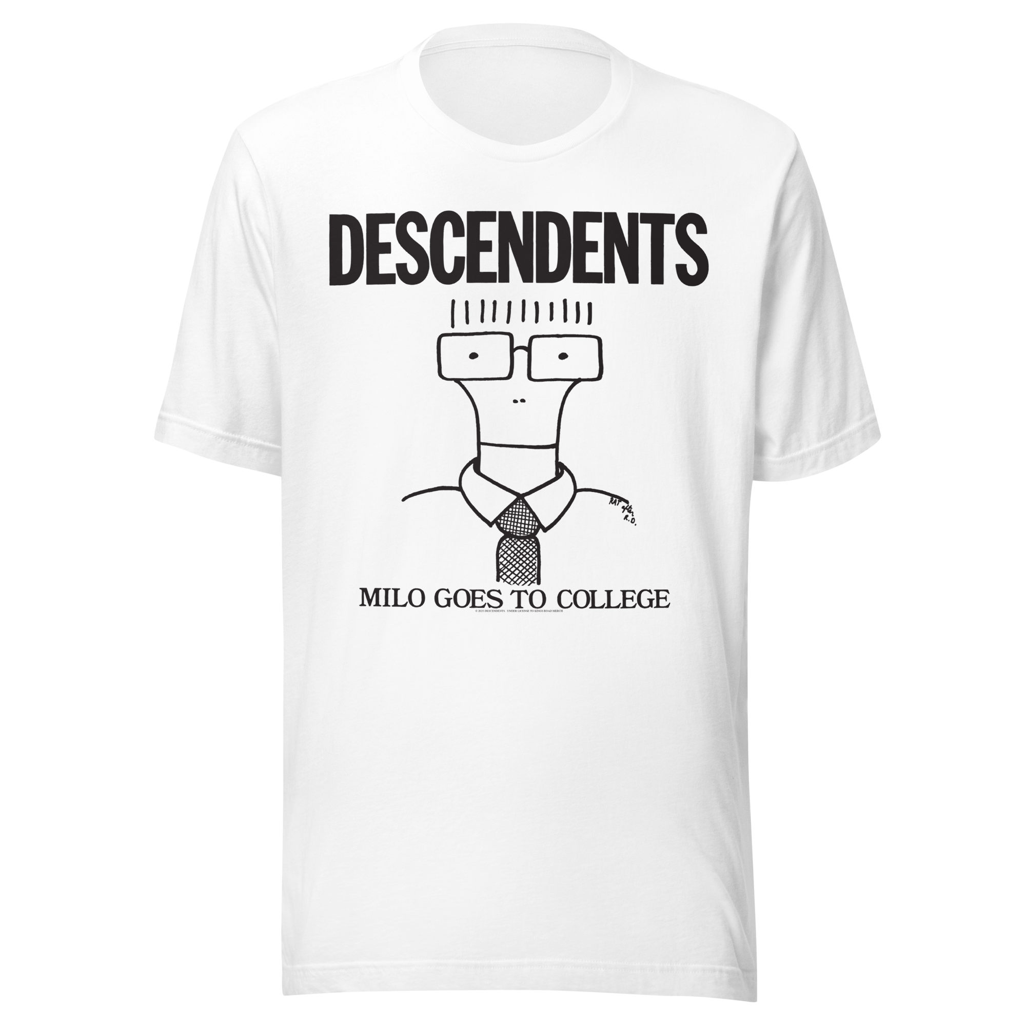 Stakes Descendents Milo College T-Shirt White