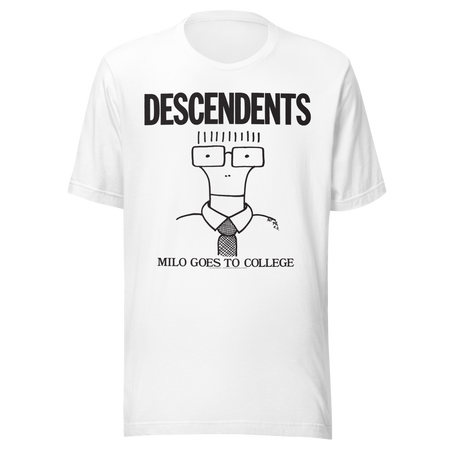 Stakes Descendents Milo College T-Shirt White