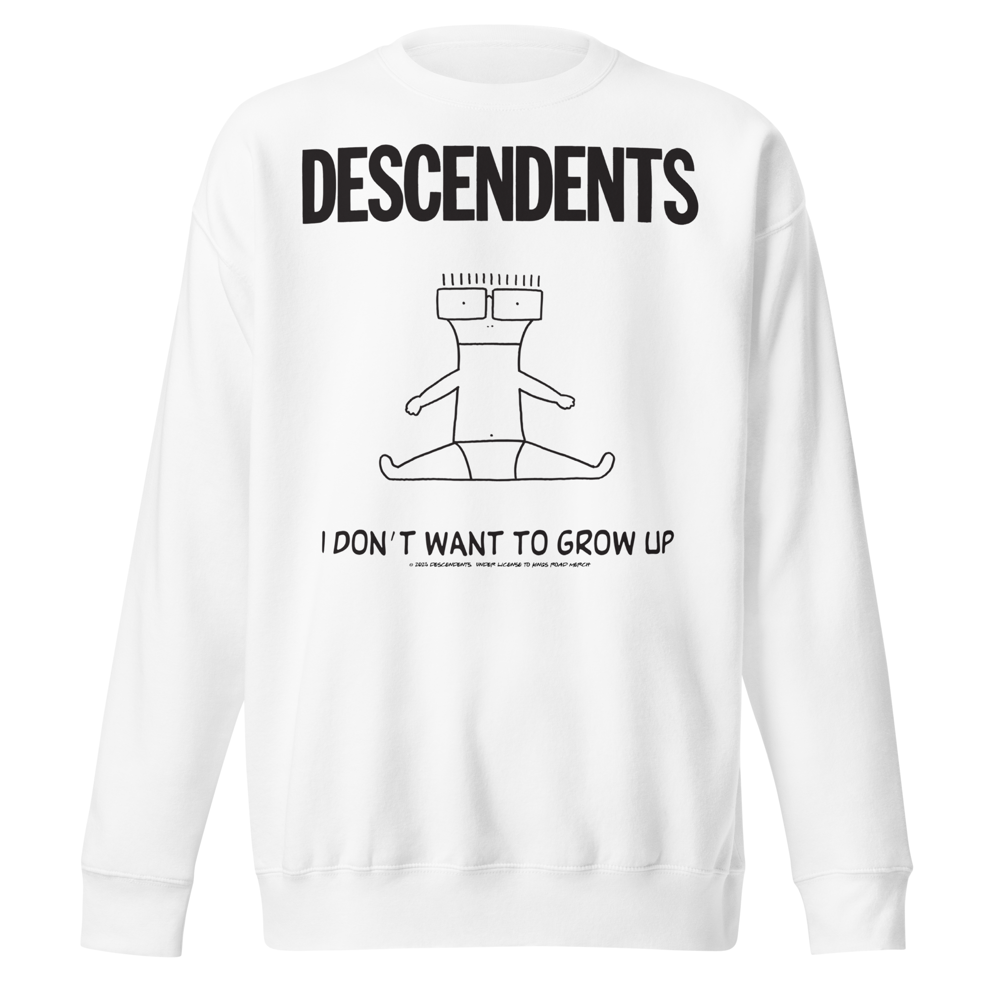Stakes Descendents No Grow Up Sweatshirt White