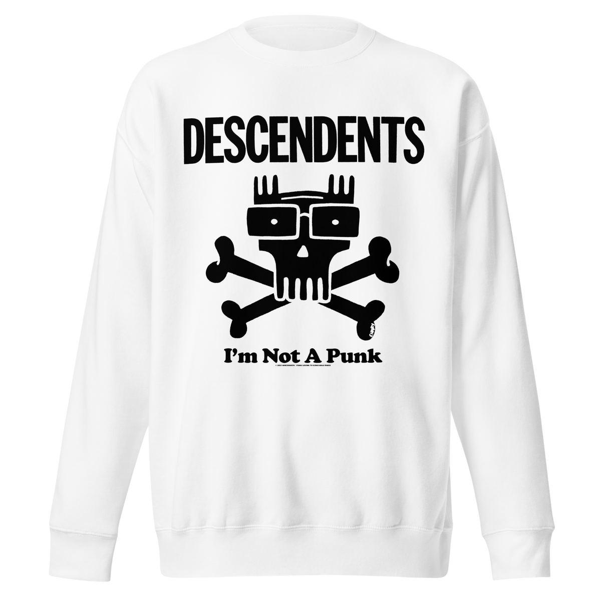 Stakes Descendents Not a Punk Sweatshirt White