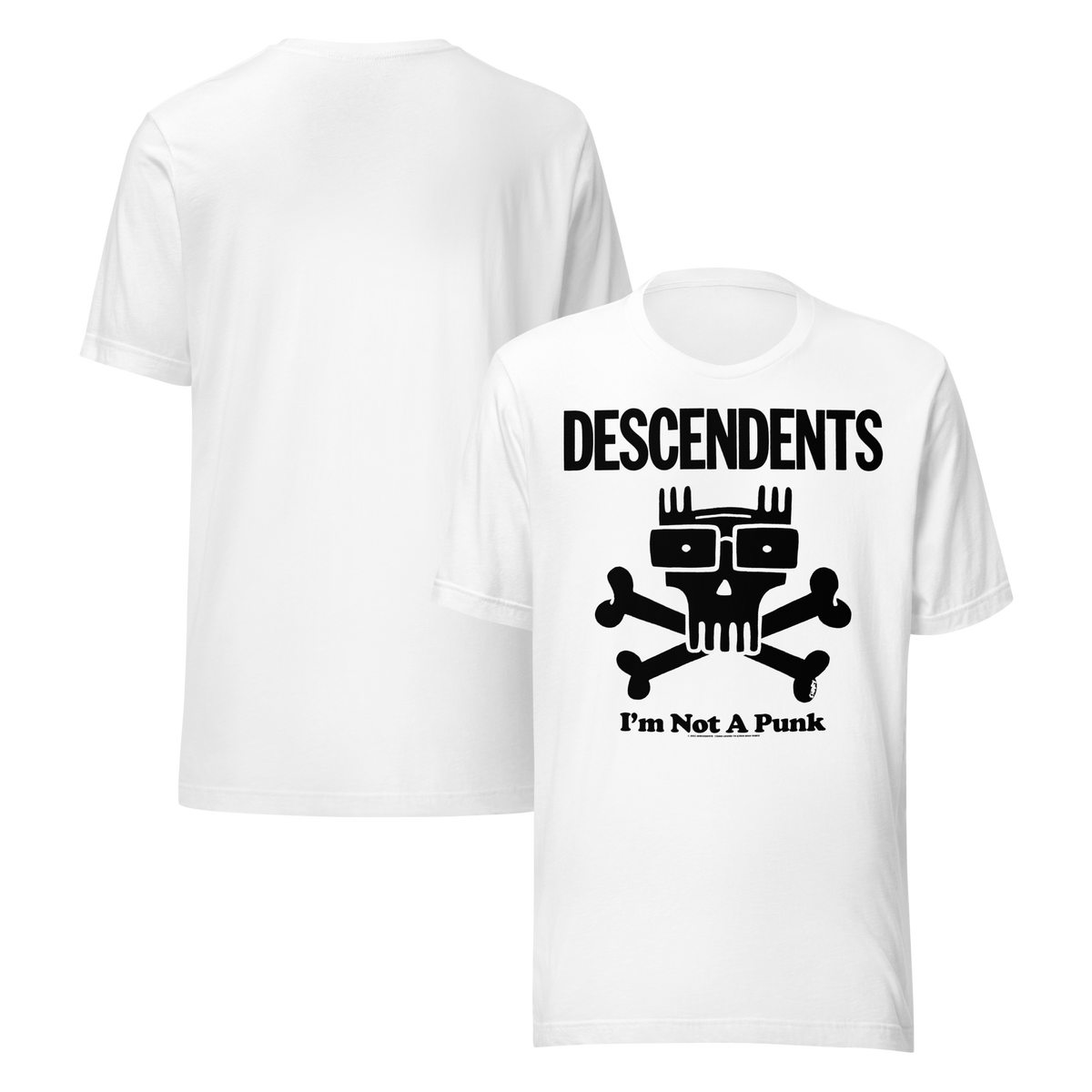 Stakes Descendents Not a Punk T-Shirt White