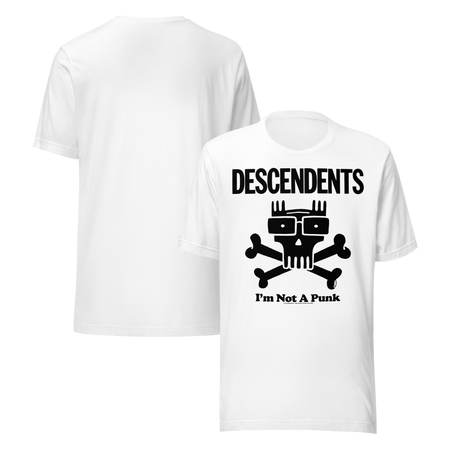 Stakes Descendents Not a Punk T-Shirt White