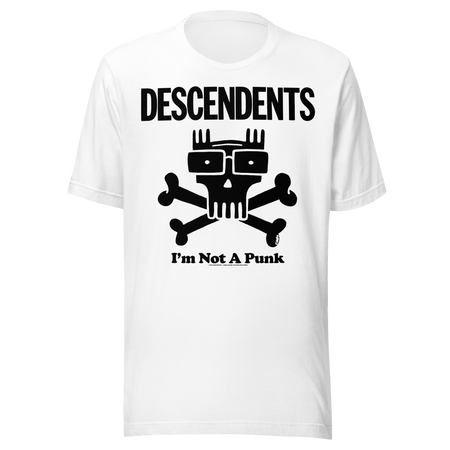 Stakes Descendents Not a Punk T-Shirt White