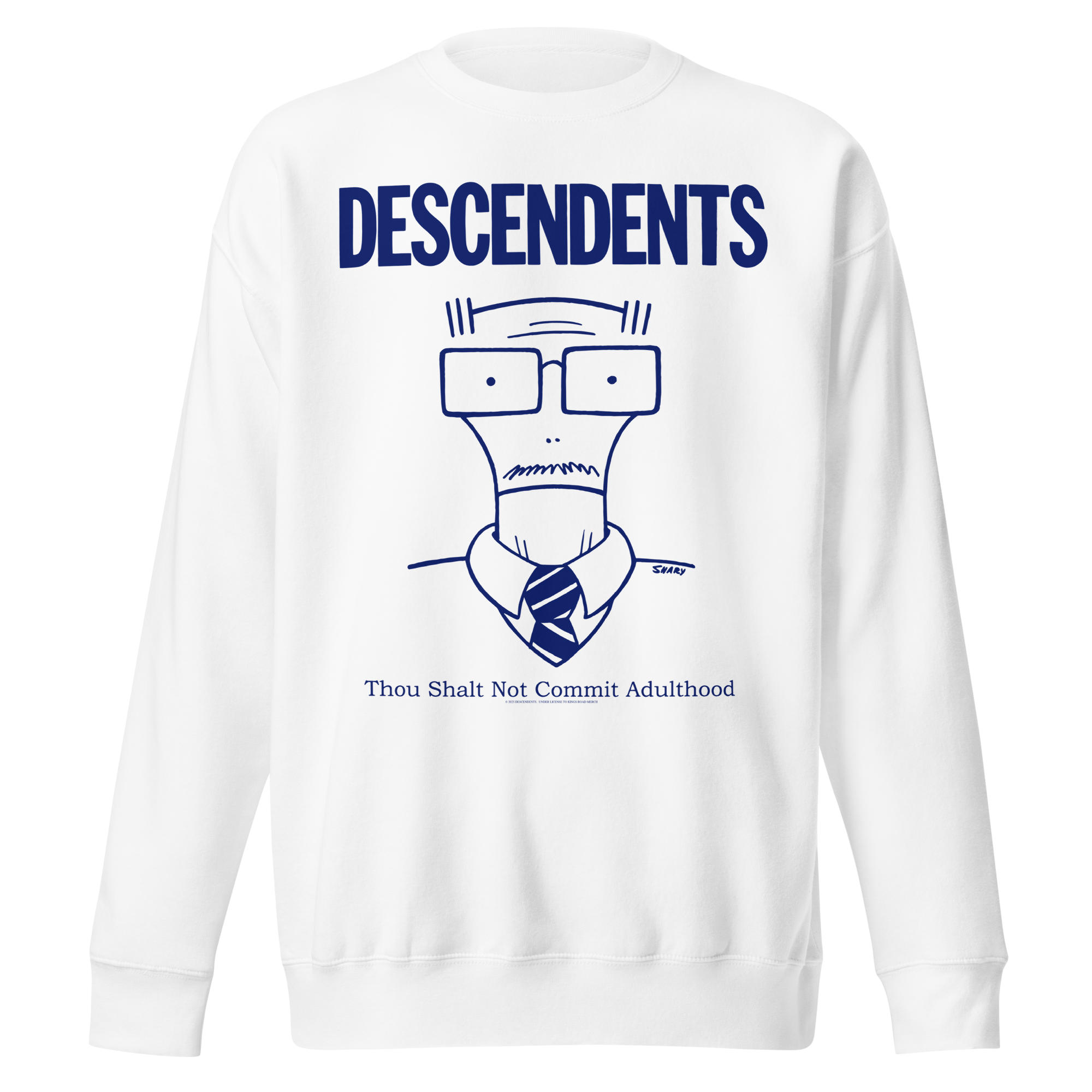 Stakes Descendents Thou Shalt Not Adulthood Sweatshirt White