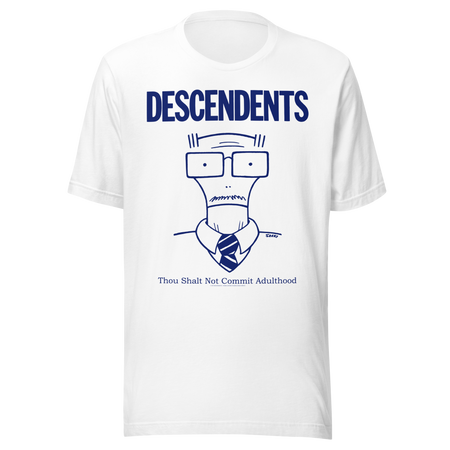 Stakes Descendents Thou Shalt Not Adulthood T-Shirt White
