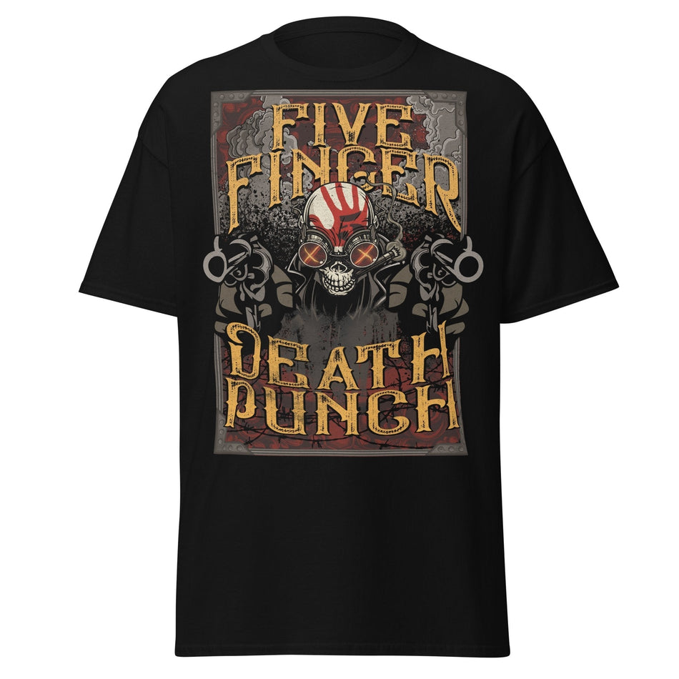 Stakes Five Finger Death Punch Barrels Jumbo Print T-shirt Black
