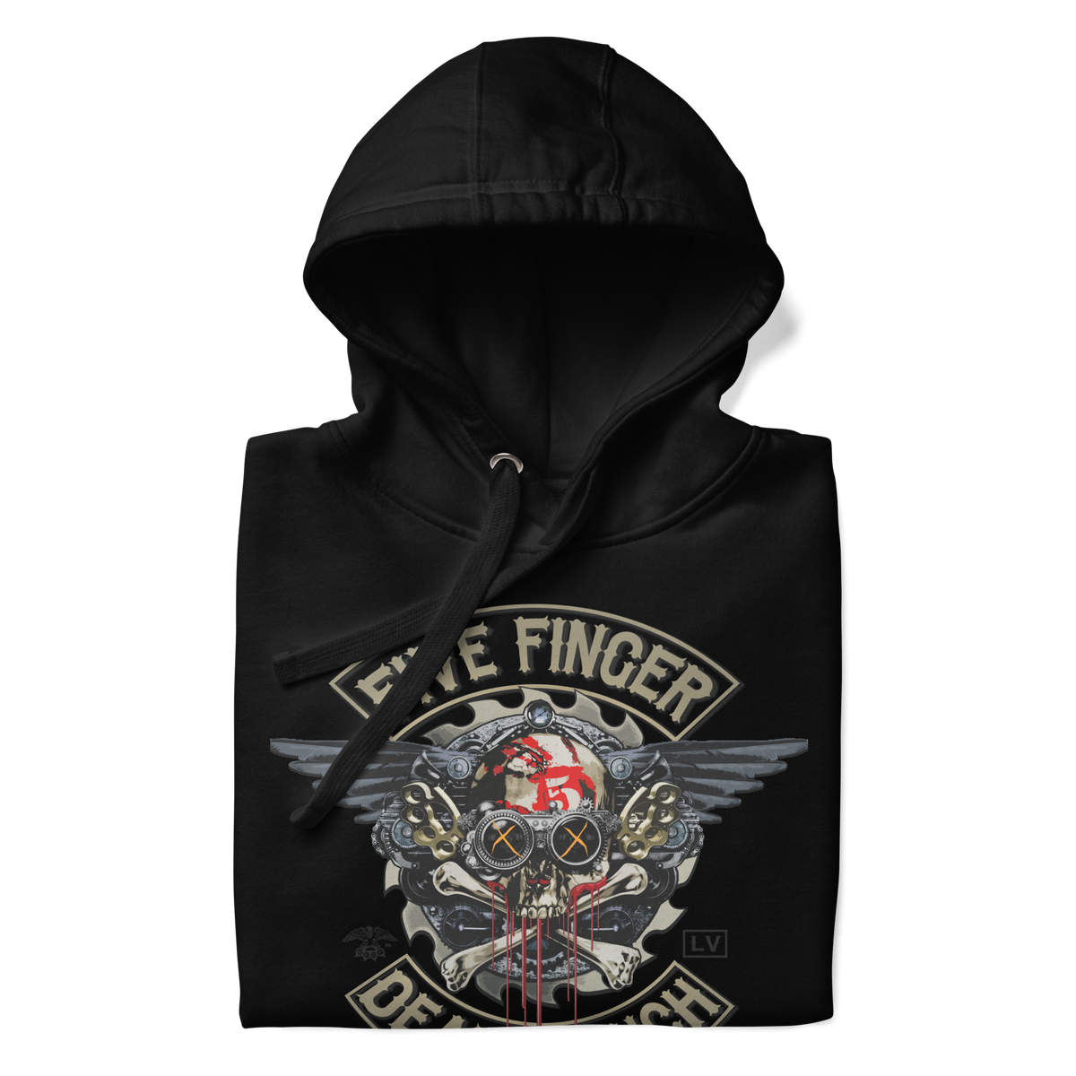 Stakes Five Finger Death Punch Crossbones Classic Hoodie Black