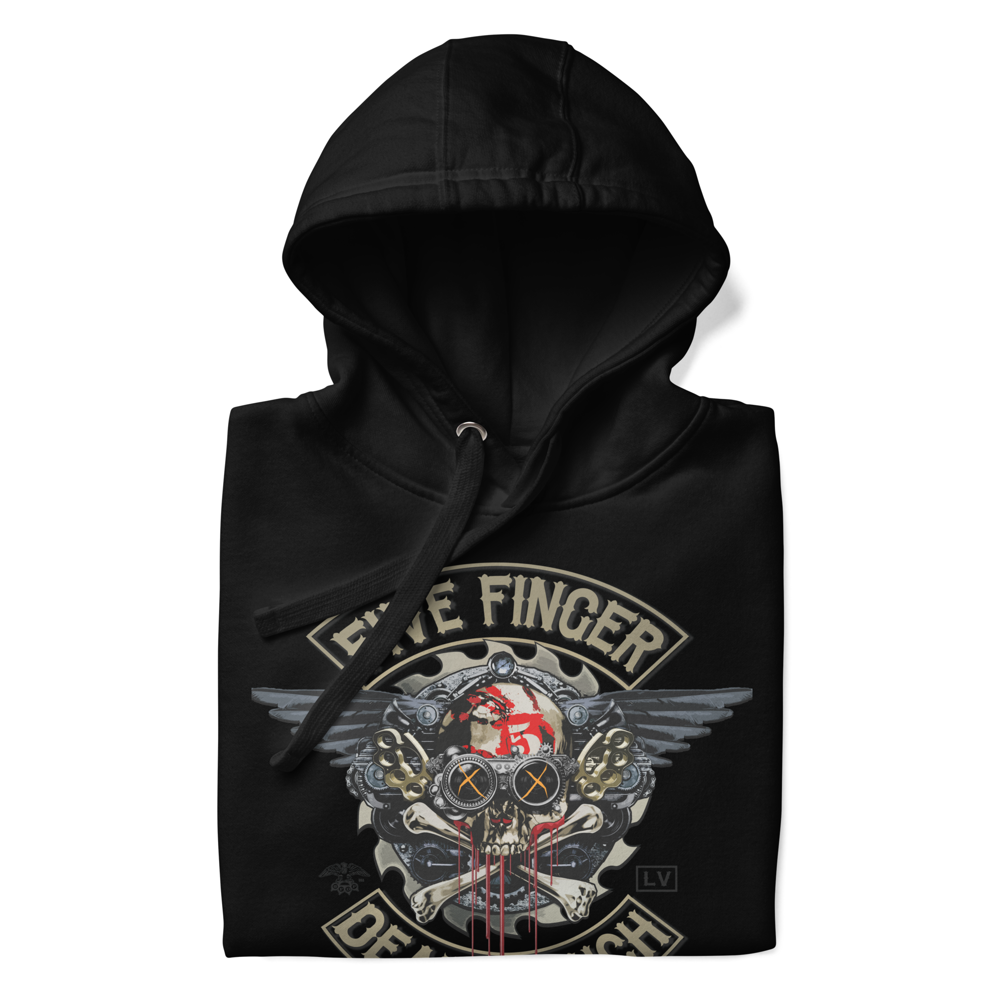 Stakes Five Finger Death Punch Crossbones Classic Hoodie Black