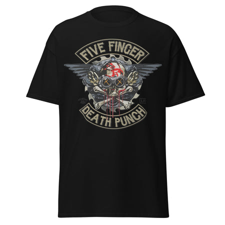 Stakes Five Finger Death Punch - Crossbones Jumbo Print T-Shirt Black