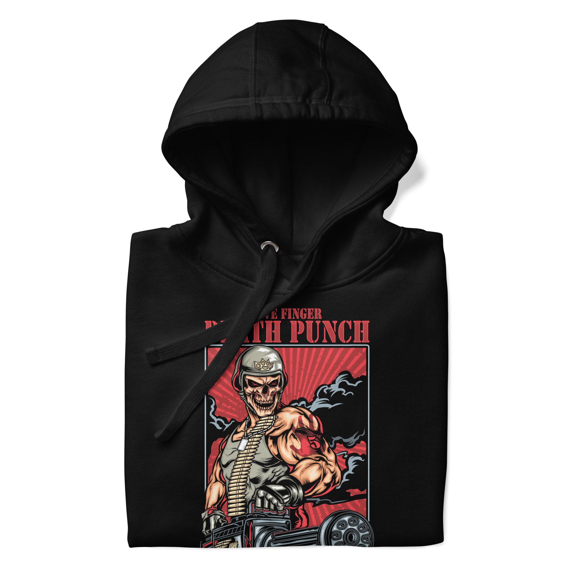 Stakes Five Finger Death Punch Gatling Hoodie Black