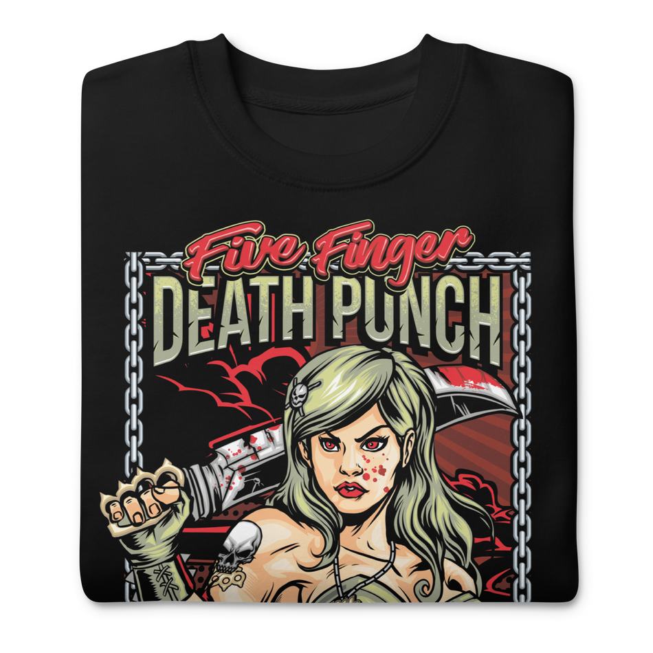 Stakes Five Finger Death Punch Machete Sweatshirt Black