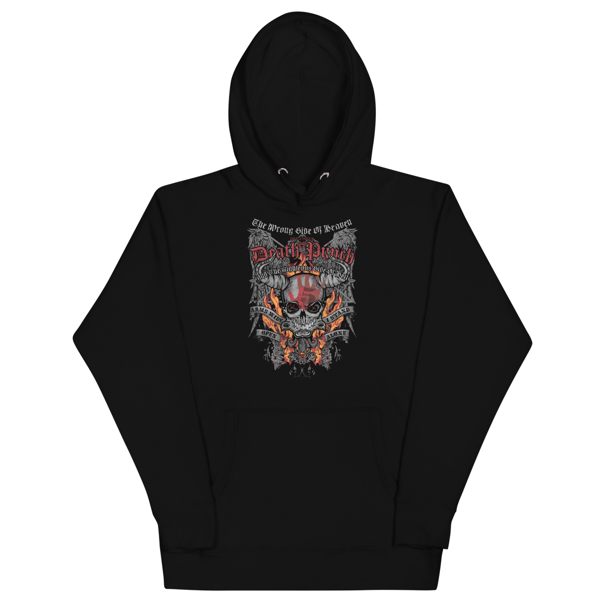 Stakes Five Finger Death Punch Wrong or Righteous Classic Hoodie Black