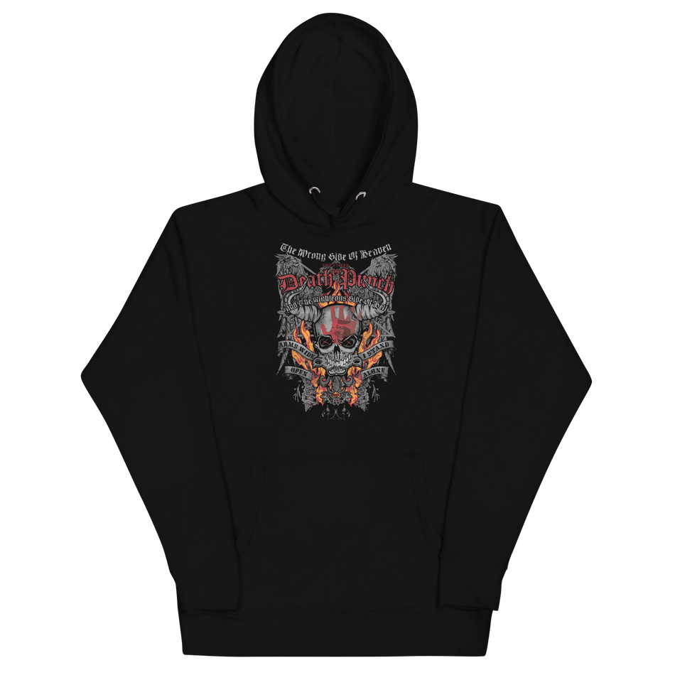 Stakes Five Finger Death Punch Wrong or Righteous Classic Hoodie Black