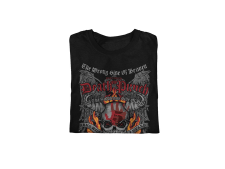 Stakes Five Finger Death Punch - Wrong or Righteous Jumbo Print T-Shirt Black