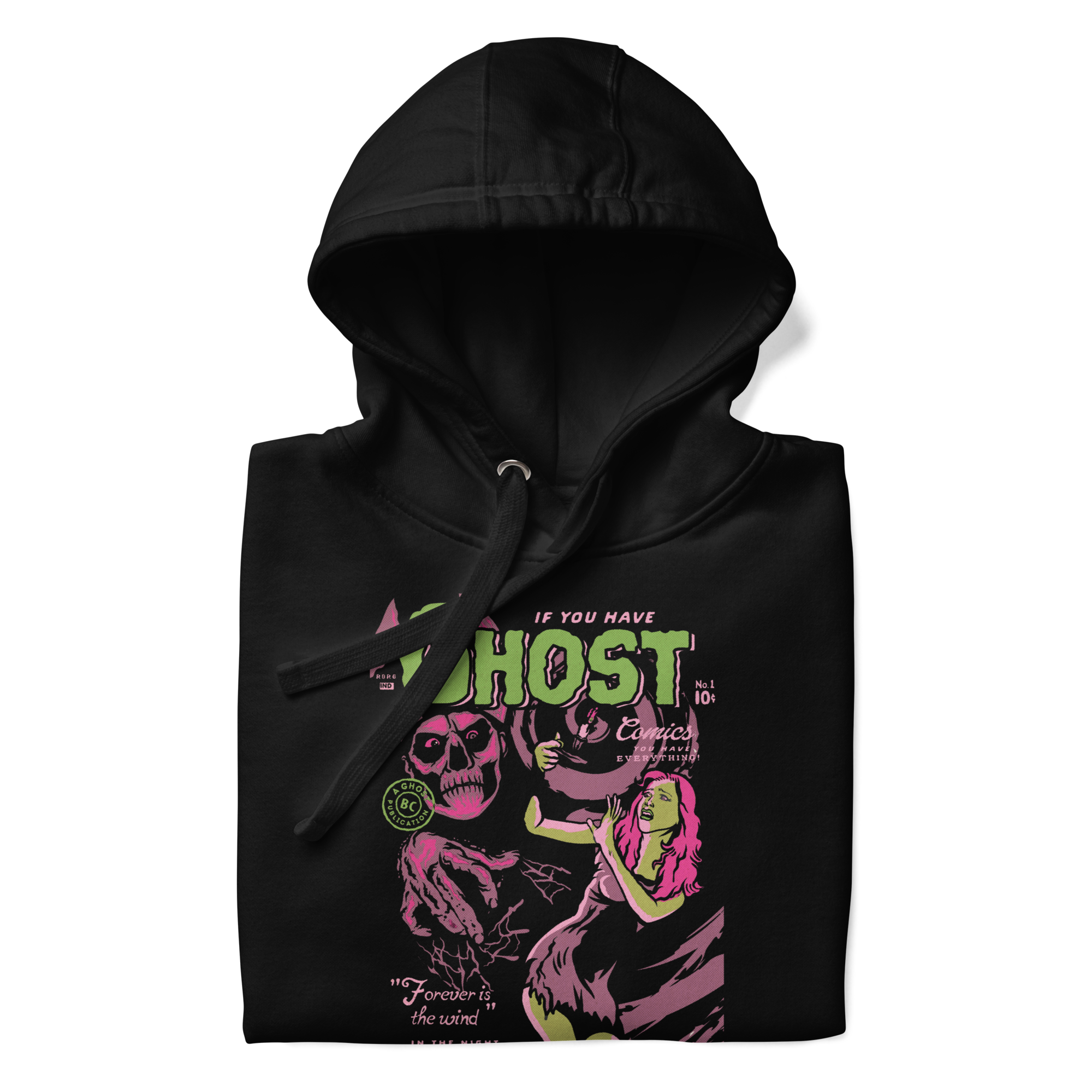 Stakes Ghost Comics Vintage Hoodie Black