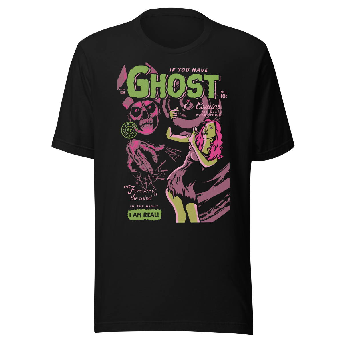 Stakes Ghost Comics Vintage T-Shirt Black