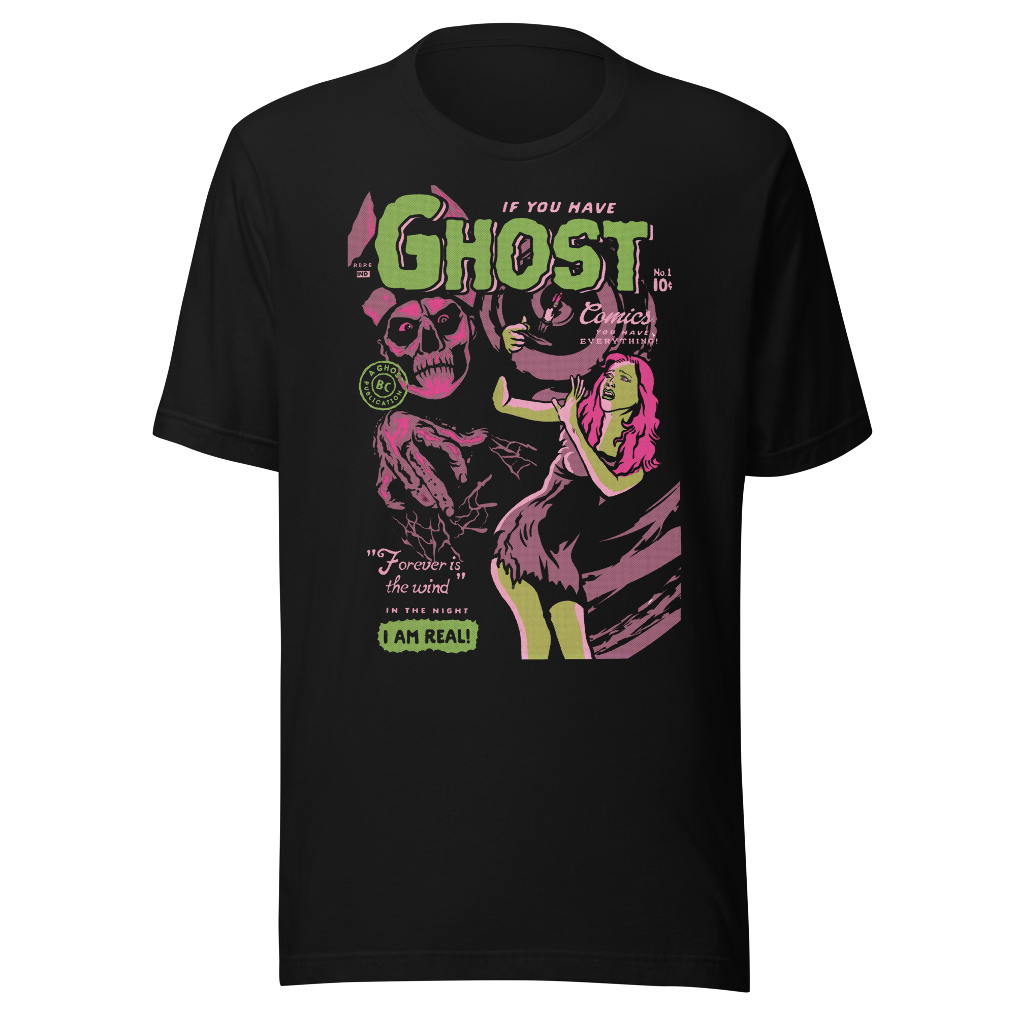Stakes Ghost Comics Vintage T-Shirt Black