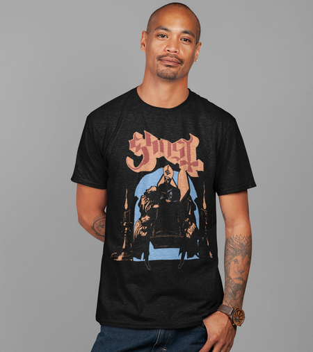Stakes Ghost - Darkness Jumbo Print T-Shirt Black