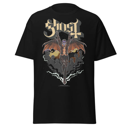 Stakes Ghost - Fly Over Jumbo Print T-Shirt Black