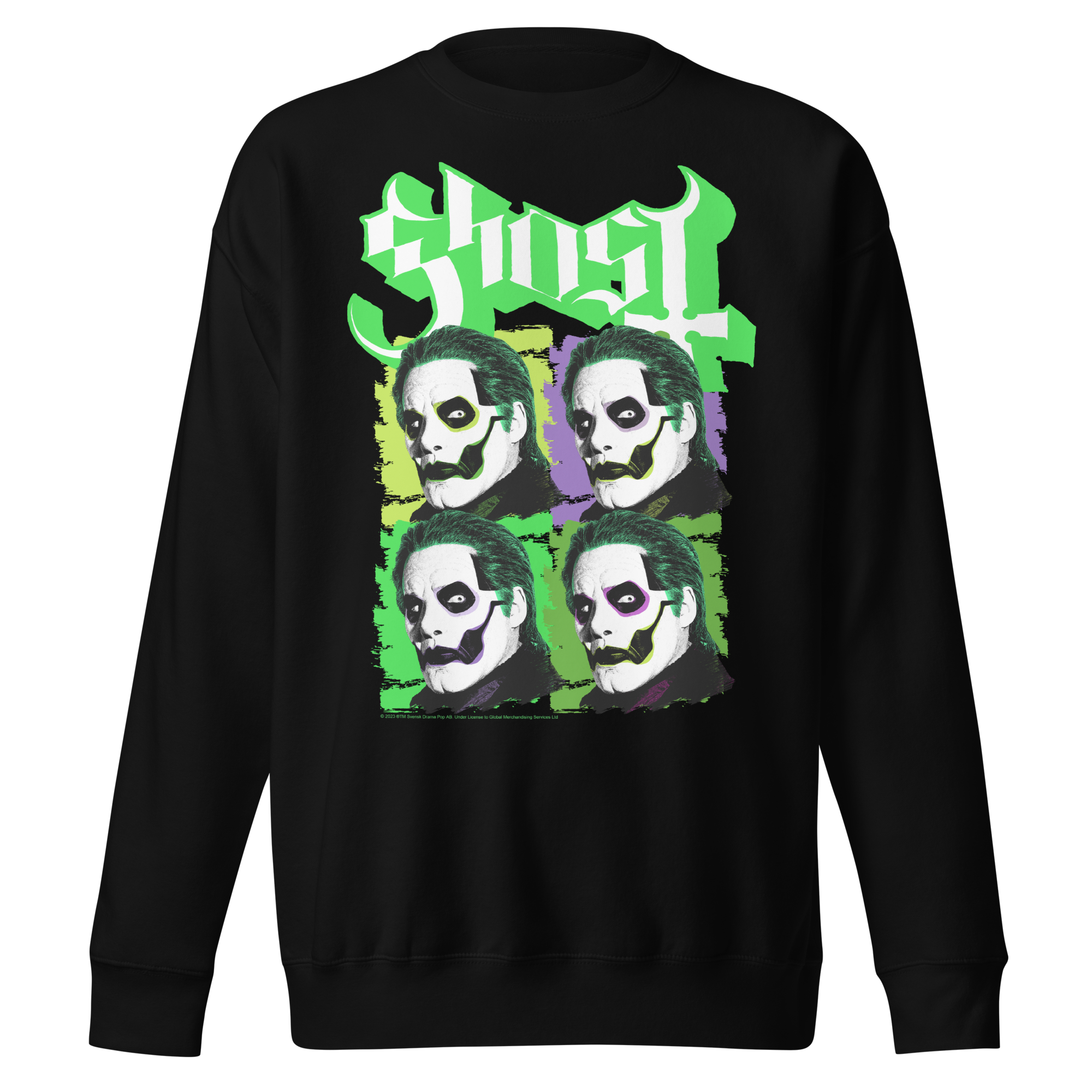Stakes Ghost Green Jokers Jumbo Print Sweatshirt Black