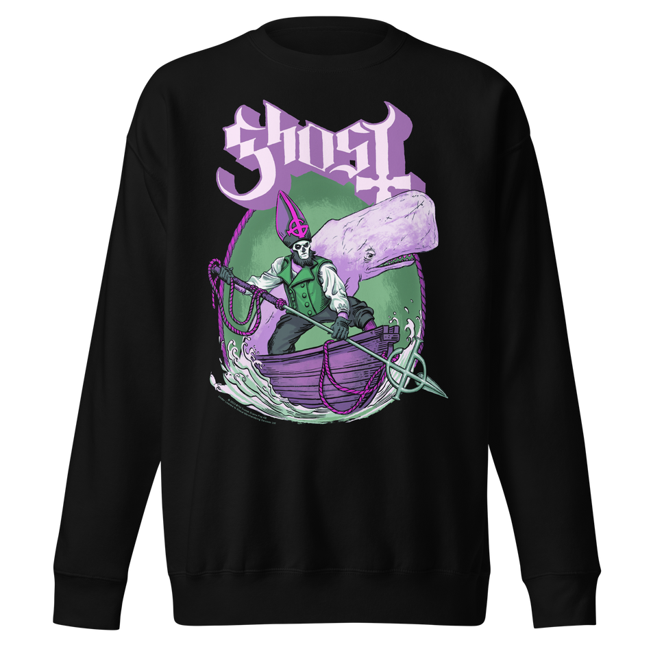 Stakes Ghost High Seas Jumbo Print Sweatshirt Black