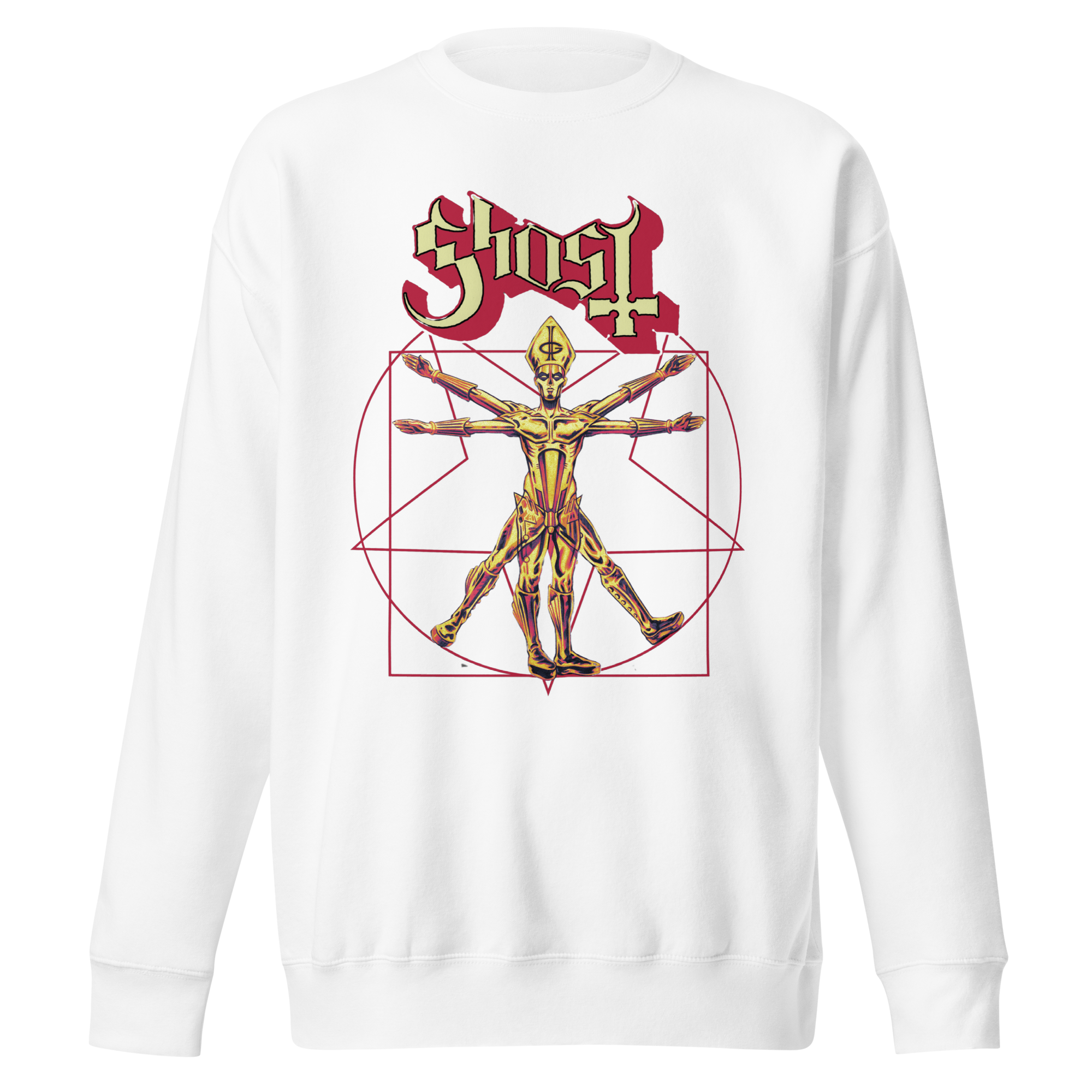 Stakes Ghost - In the Machine Jumbo Print Sweatshirt Black