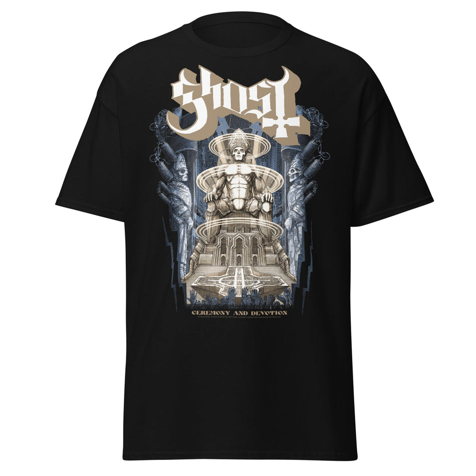 Stakes Ghost - Monument Jumbo Print T-Shirt Black