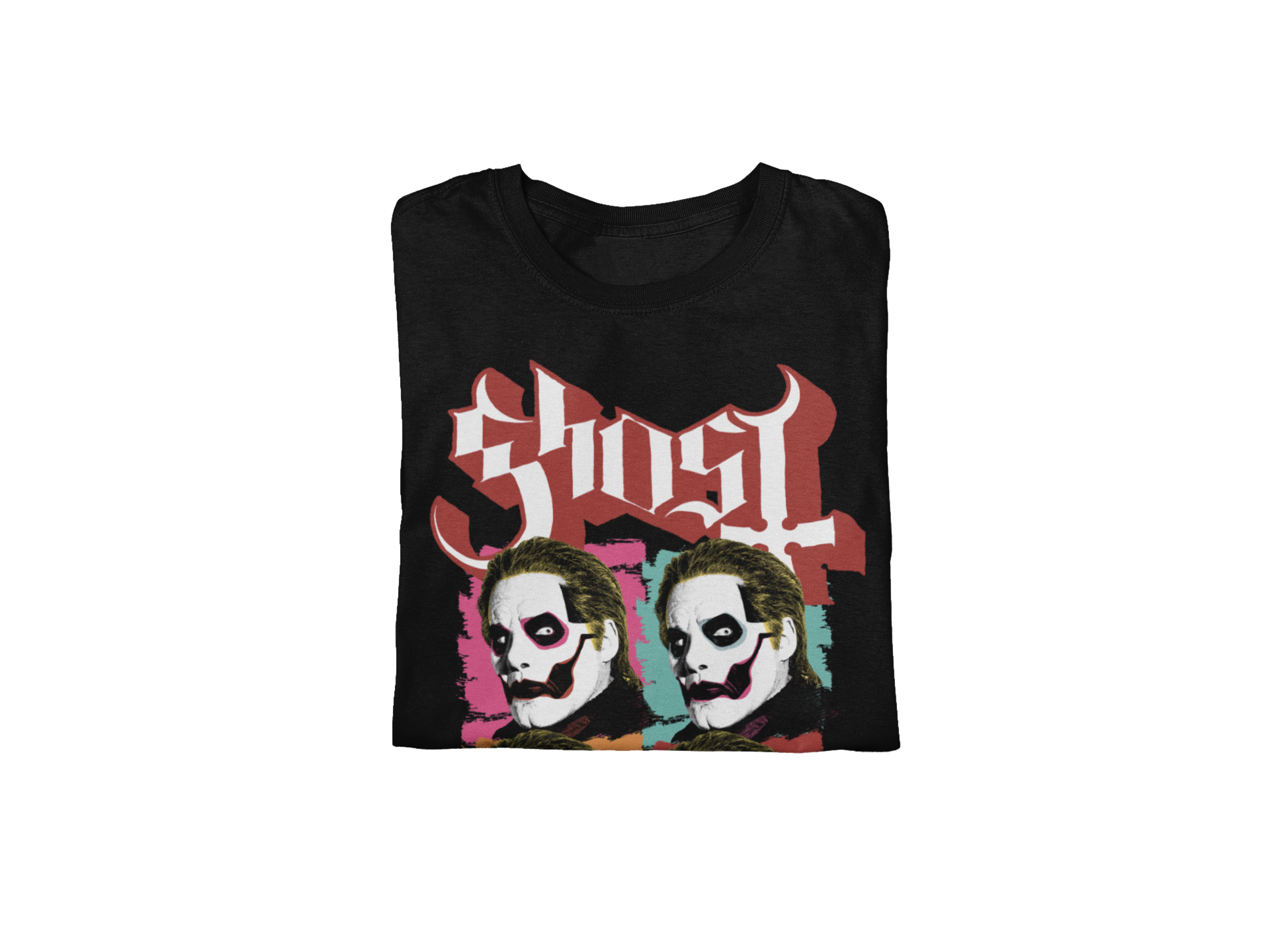 Stakes Ghost Quattro Jumbo Print T-shirt Black
