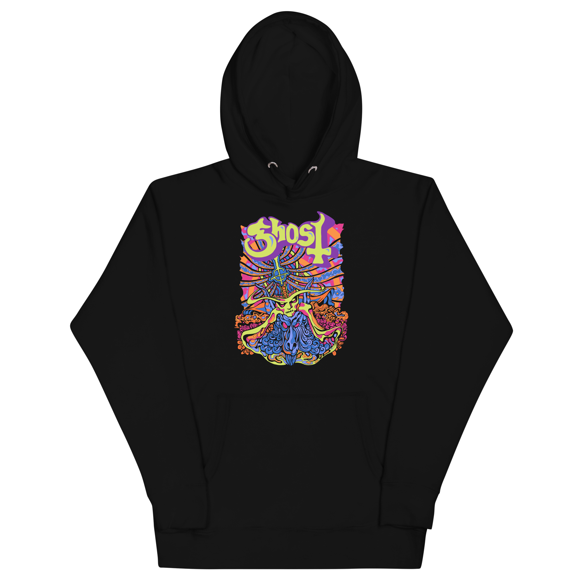 Stakes Ghost Stained Glass Classic Hoodie Black