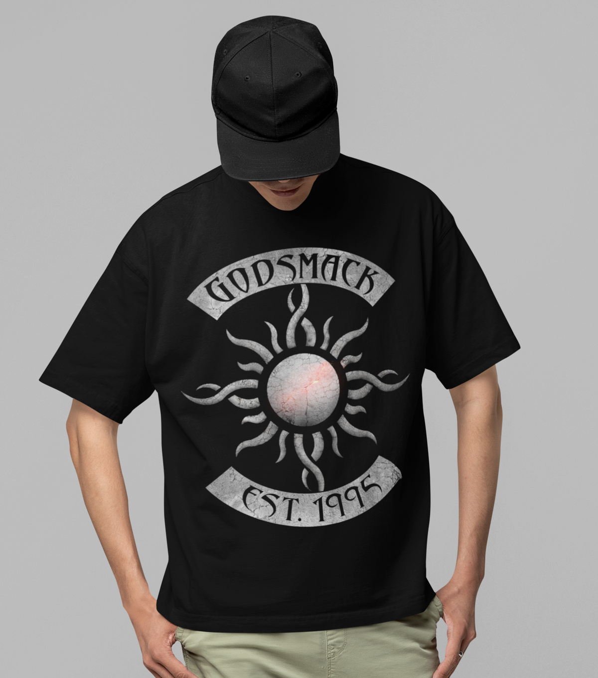 Stakes Godsmack - Est. 1995 Jumbo Print T-Shirt Black