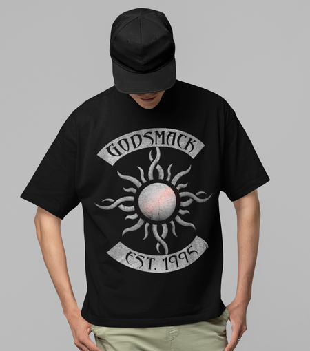 Stakes Godsmack - Est. 1995 Jumbo Print T-Shirt Black