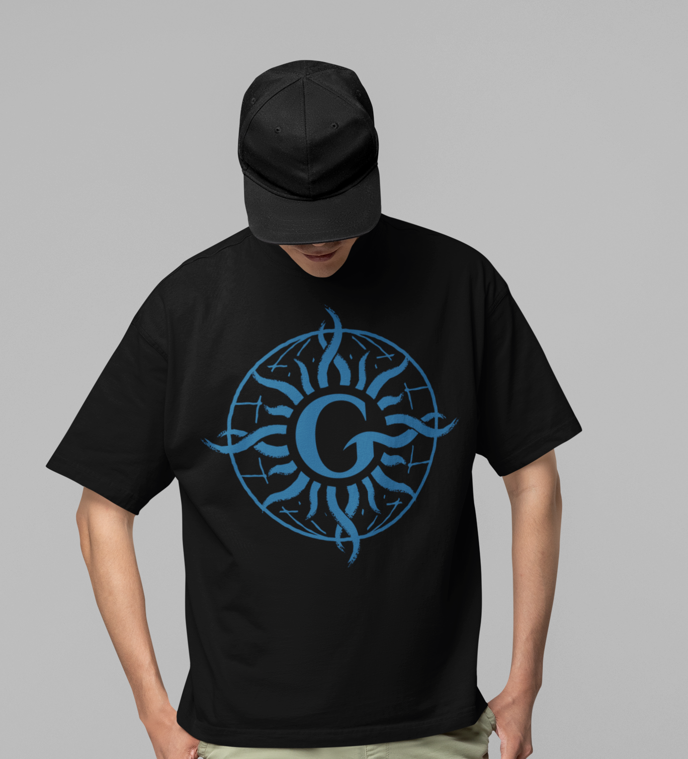 Stakes Godsmack - G Compass Logo Jumbo Print T-Shirt Black
