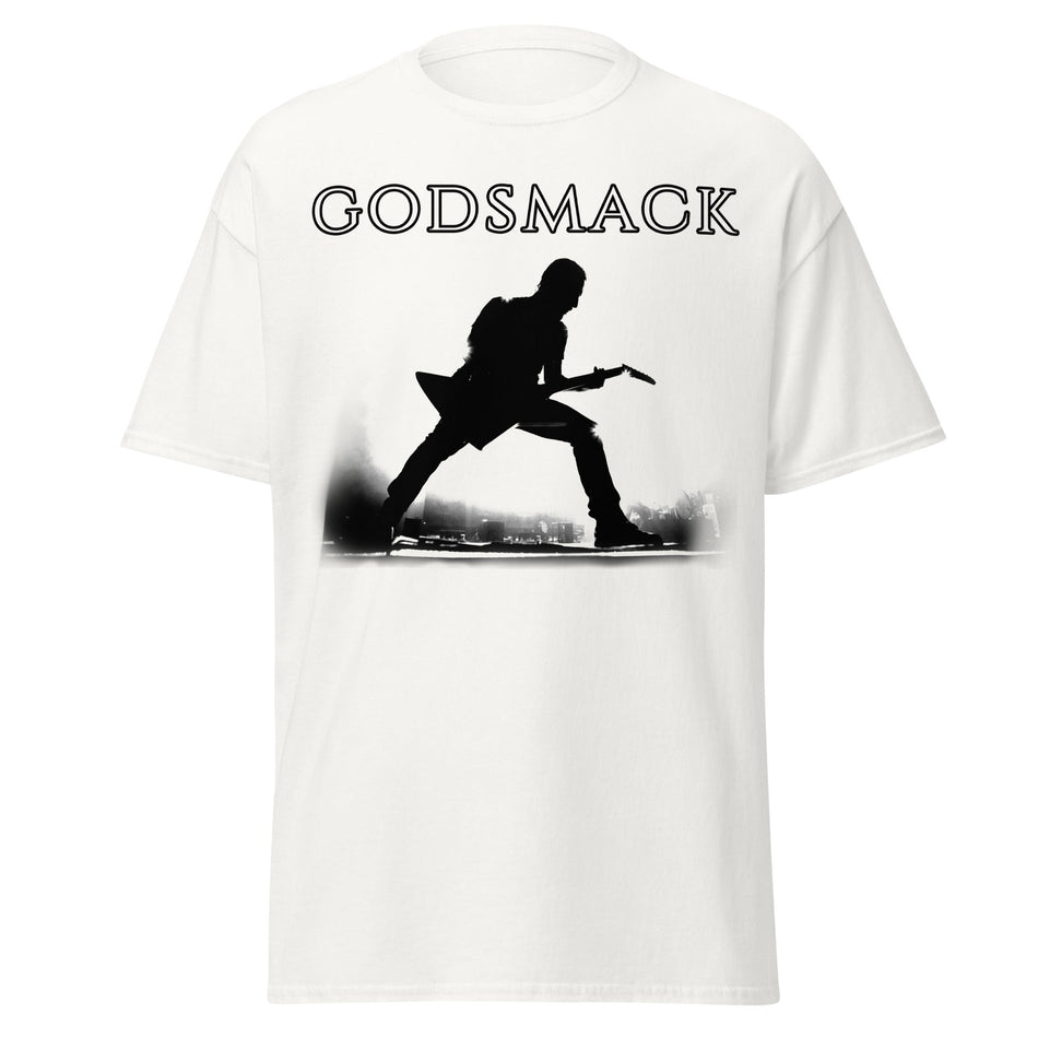 Stakes Godsmack - Lean In Sillouhete Jumbo Print T-Shirt White