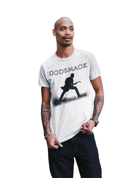 Stakes Godsmack - Lean In Sillouhete Jumbo Print T-Shirt White