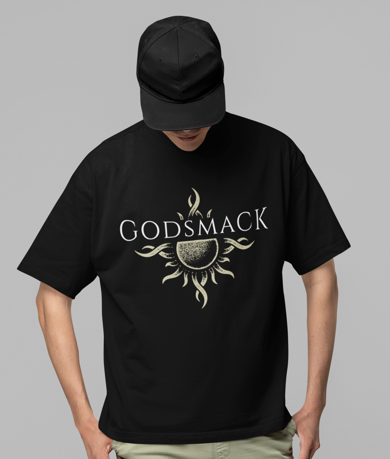 Stakes Godsmack - Moon Comes Up Jumbo Print T-Shirt Black