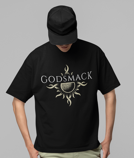 Stakes Godsmack - Moon Comes Up Jumbo Print T-Shirt Black