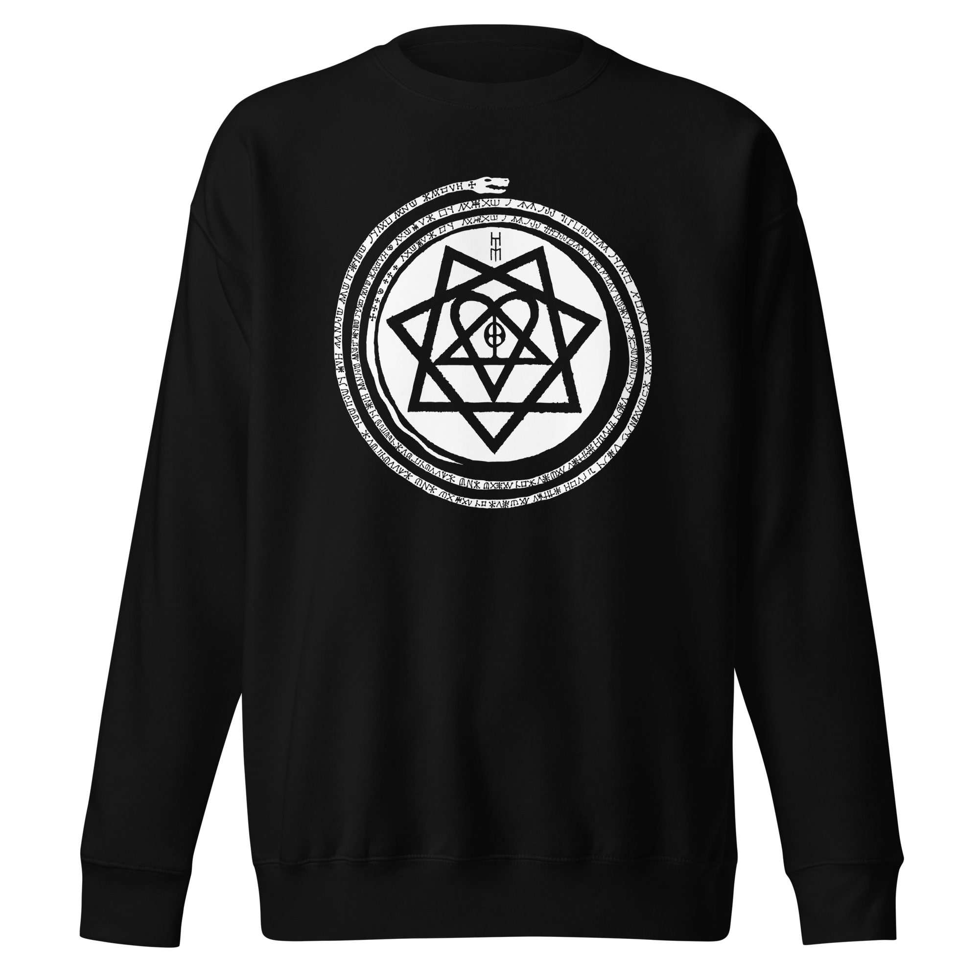 Stakes HIM - Infinity Snake Jumbo Print Sweatshirt Black