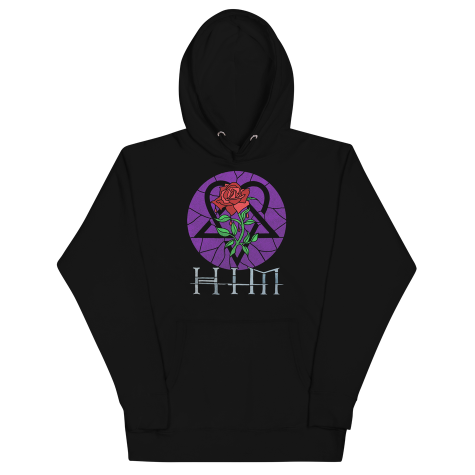 Stakes HIM - Stained Glass Hoodie Black