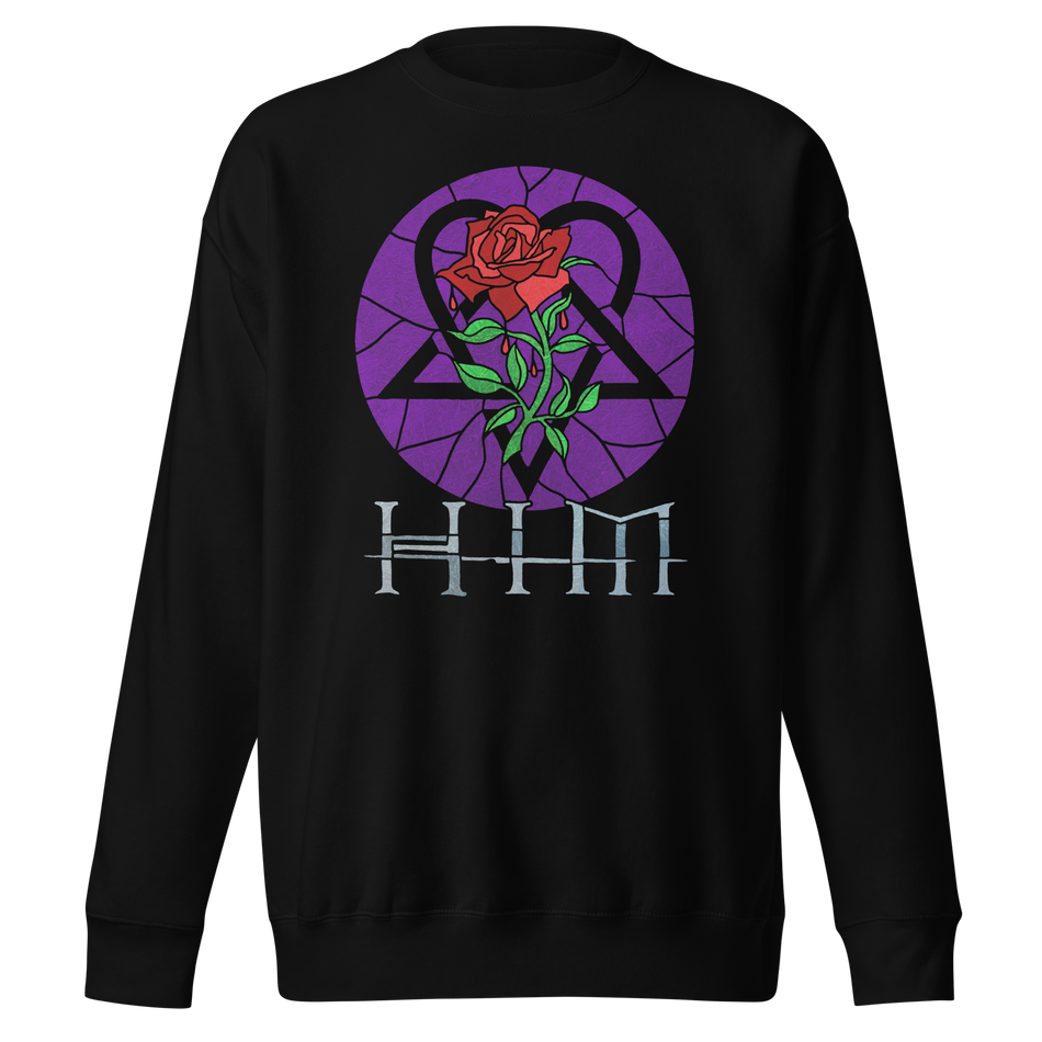 Stakes HIM - Stained Glass Jumbo Print Sweatshirt Black